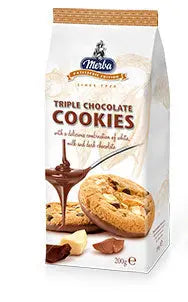 Merba Patisserie Triple Chocolate Cookies 200g