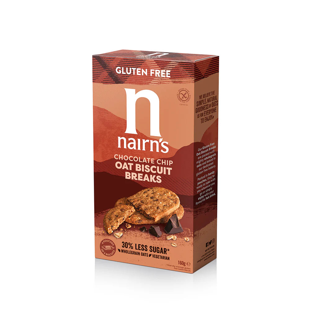 Nairn's Gluten Free Chocolate Chip Biscuit Breaks 160g