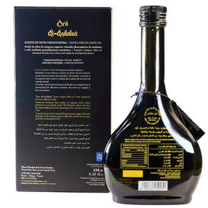 Oro Al-Andalus Arabesca Extra Virgin Olive Oil Early Harvest Cold Press From Spain Glass Bottle - 500ml
