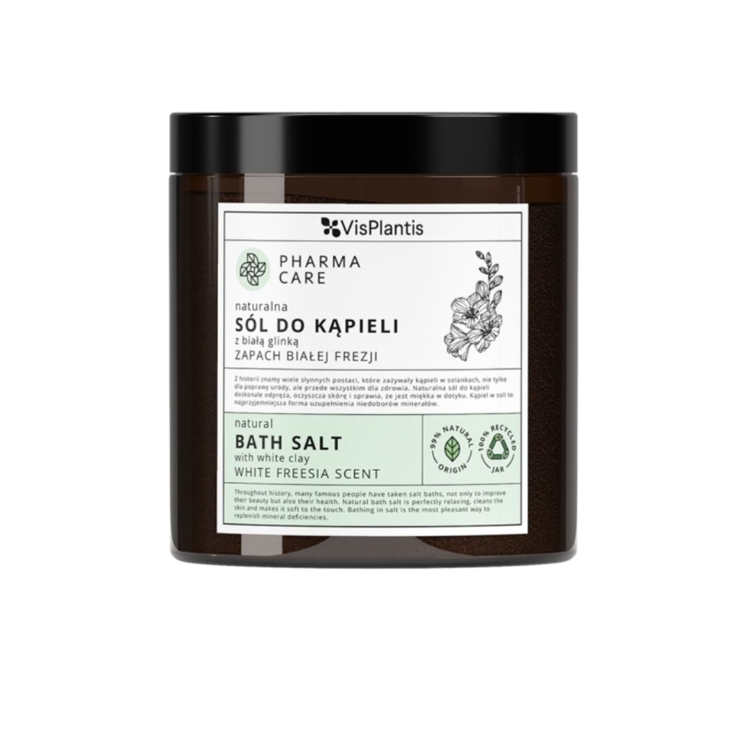 Natural Bath Salt With White Clay White Freesia Scent