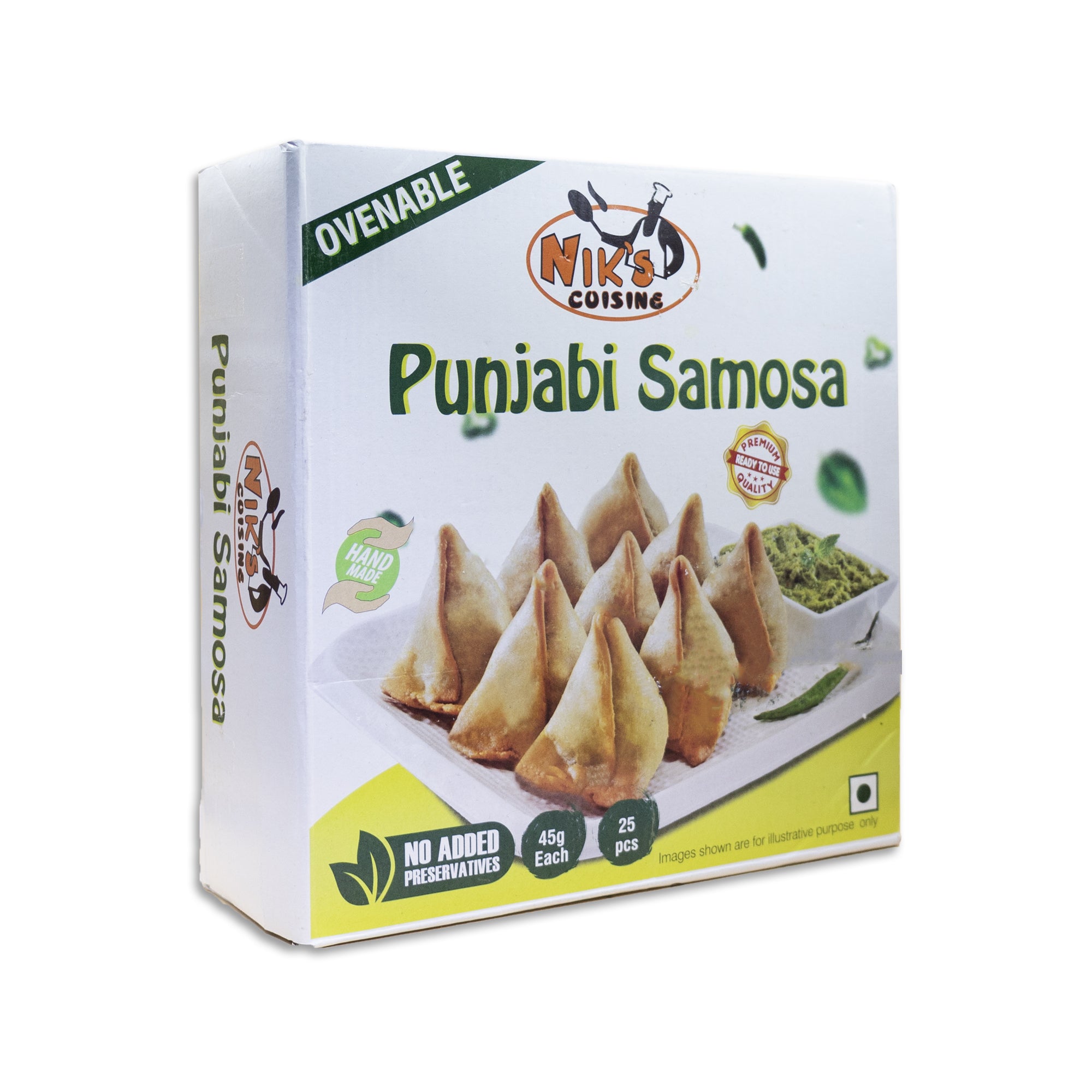 Niks Punjabi Samosa 45g (6×1.125kg) 150pcs Approx
