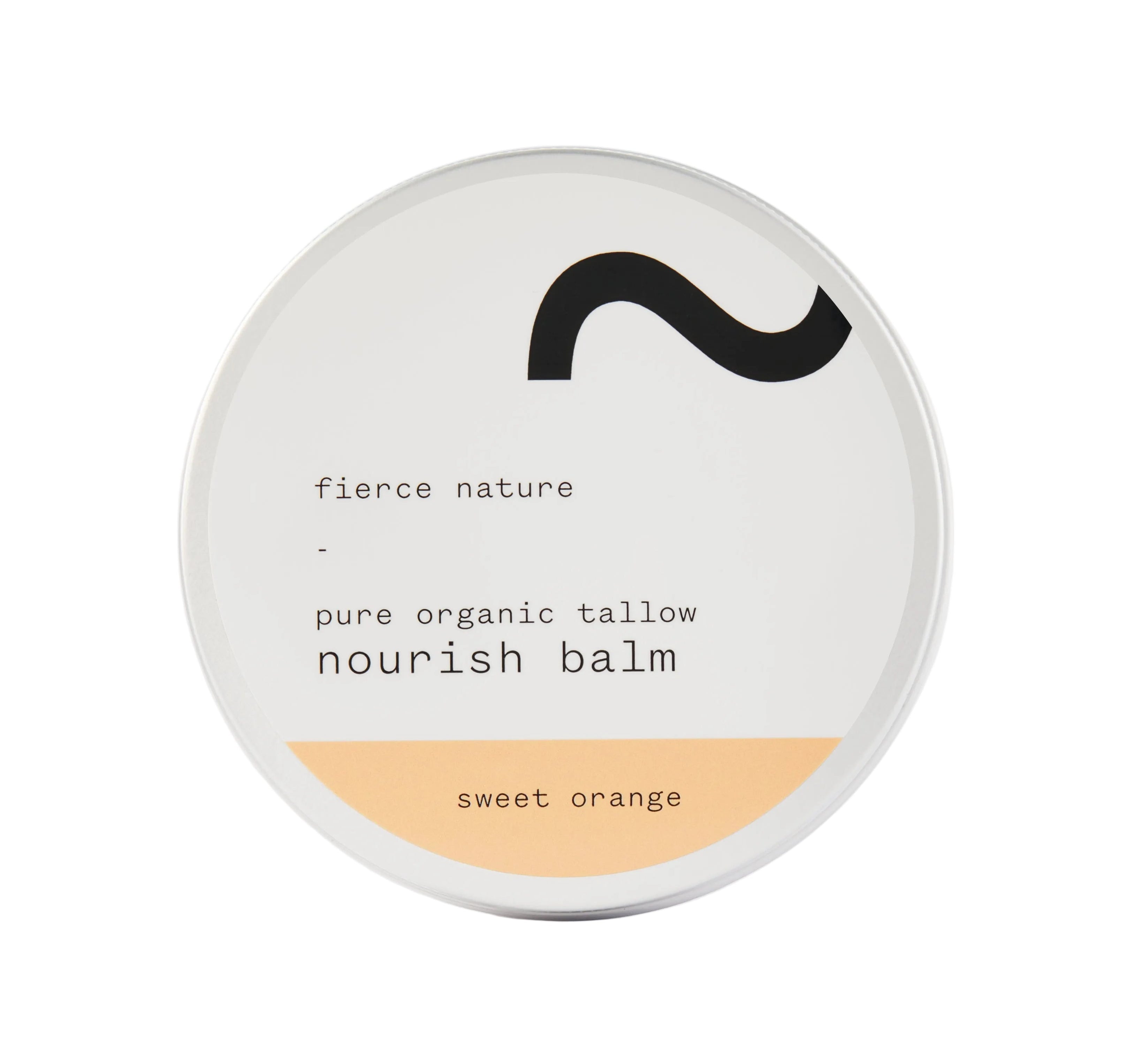 Fierce Nature Pure Organic Tallow Nourish Balm Sweet Orange 100g
