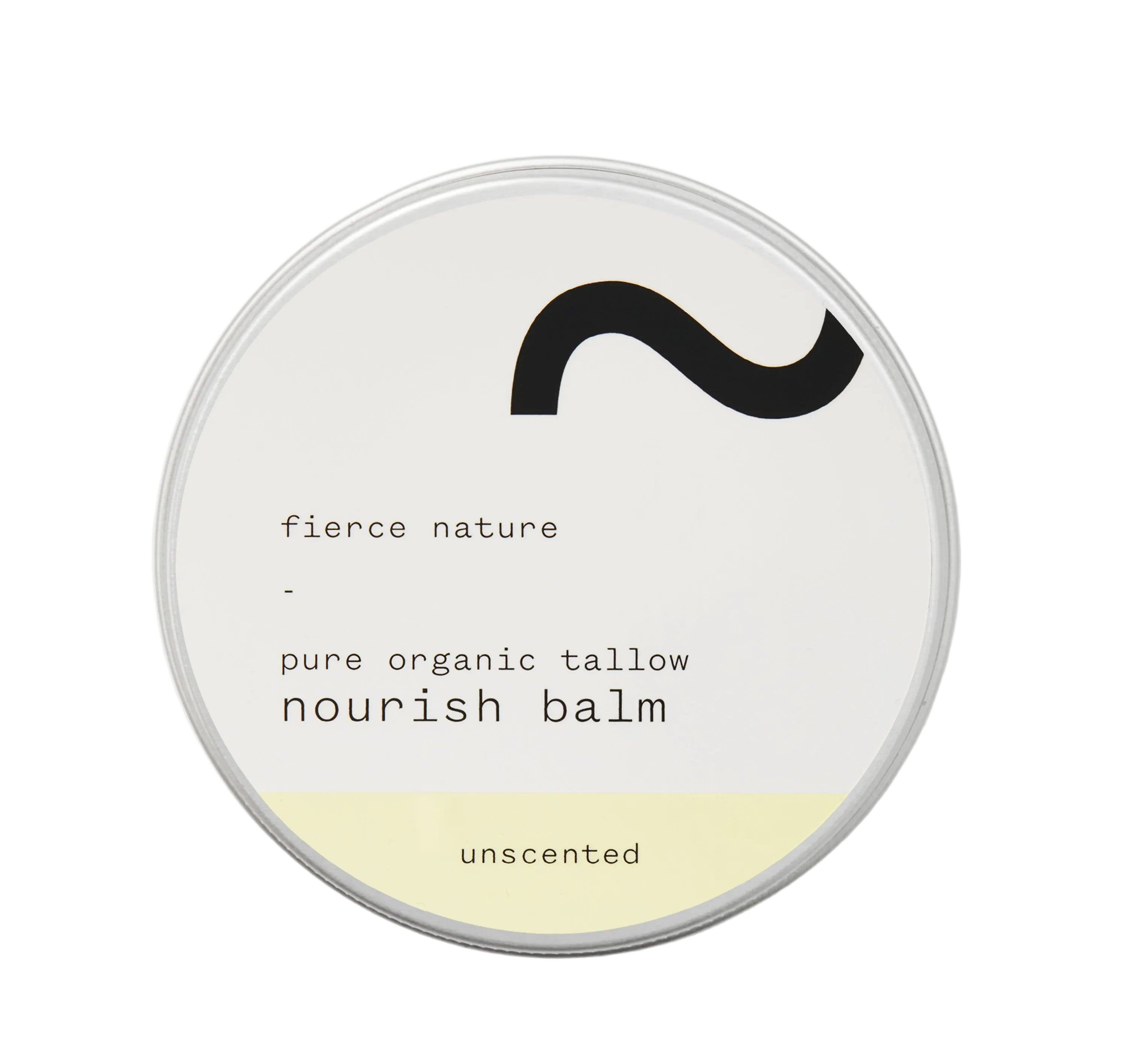 Fierce Nature Pure Organic Tallow Nourish Balm Unscented 100g