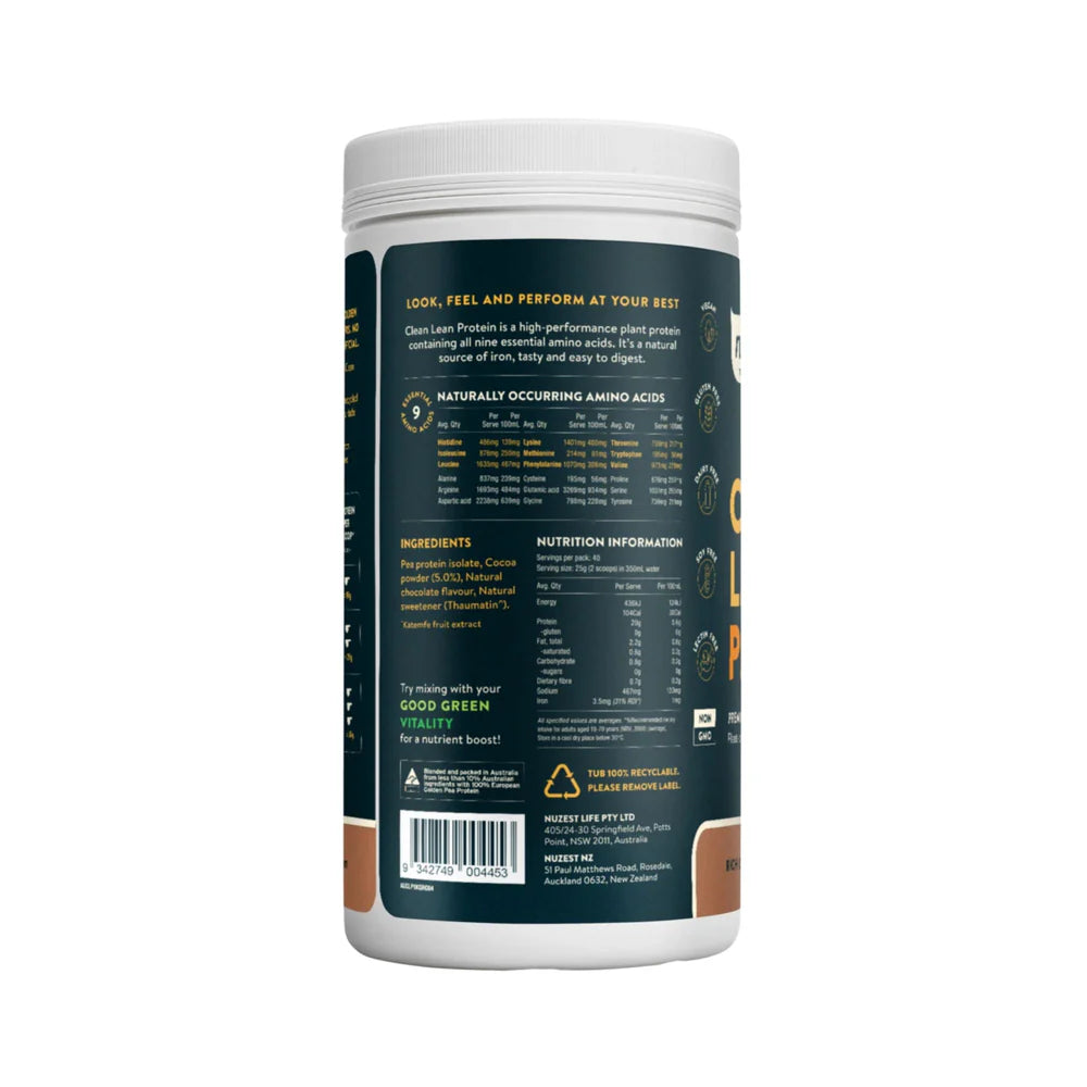 NuzestCleanLeanProtein-1kgRichChocolate_nutritions
