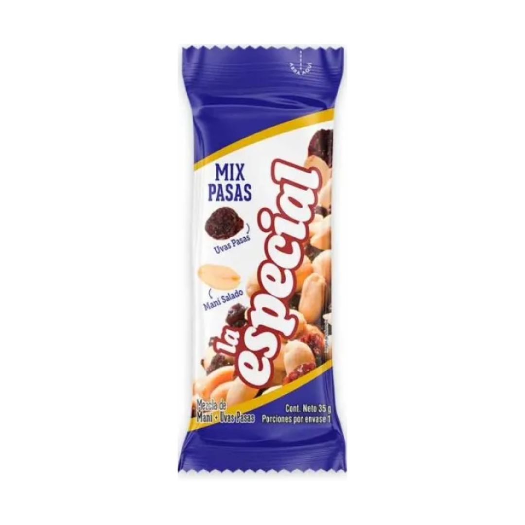 La Especial Salted Peanuts & Raisins Mix 35g