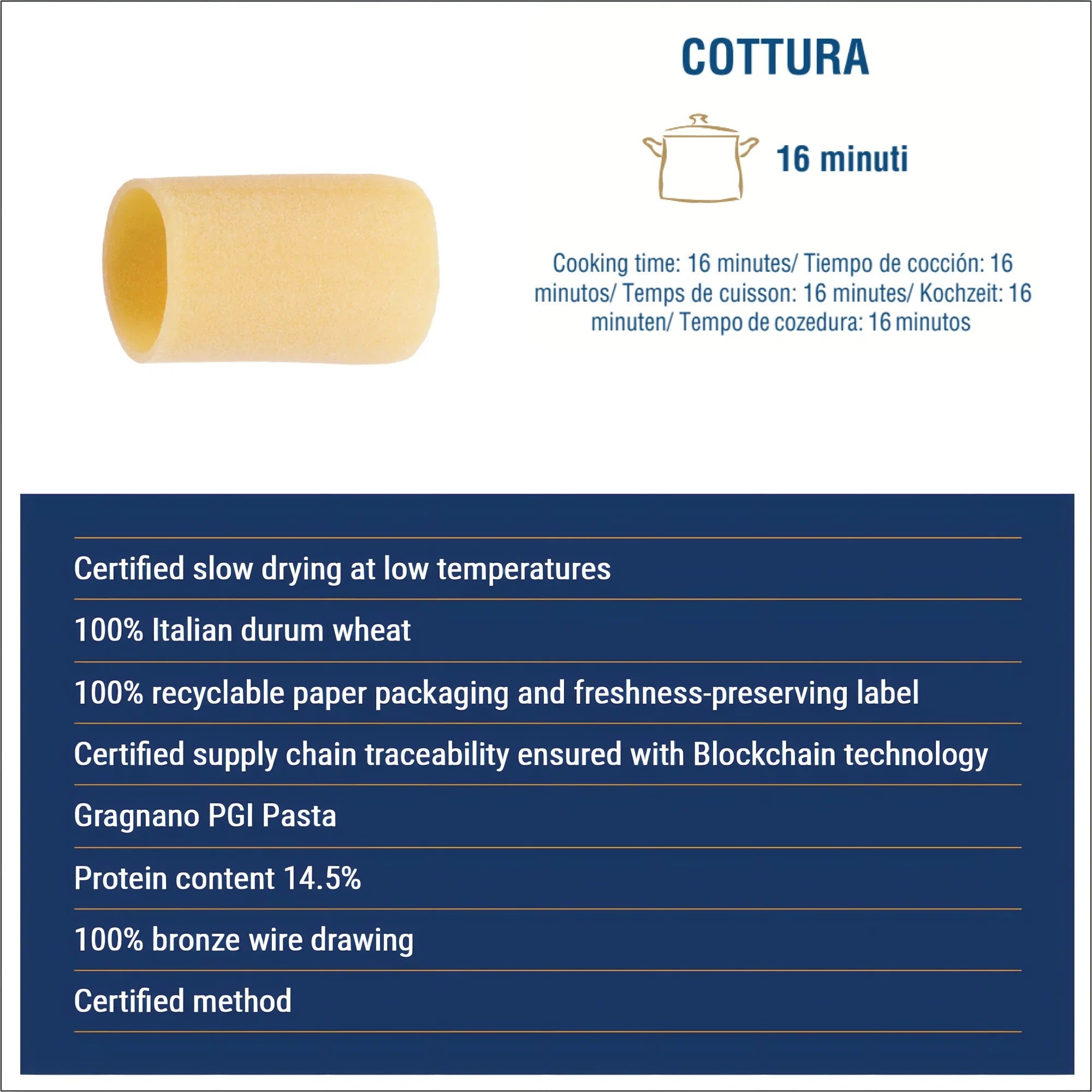 Liguori Le Speciali Paccheri (N°124) Pasta 500g