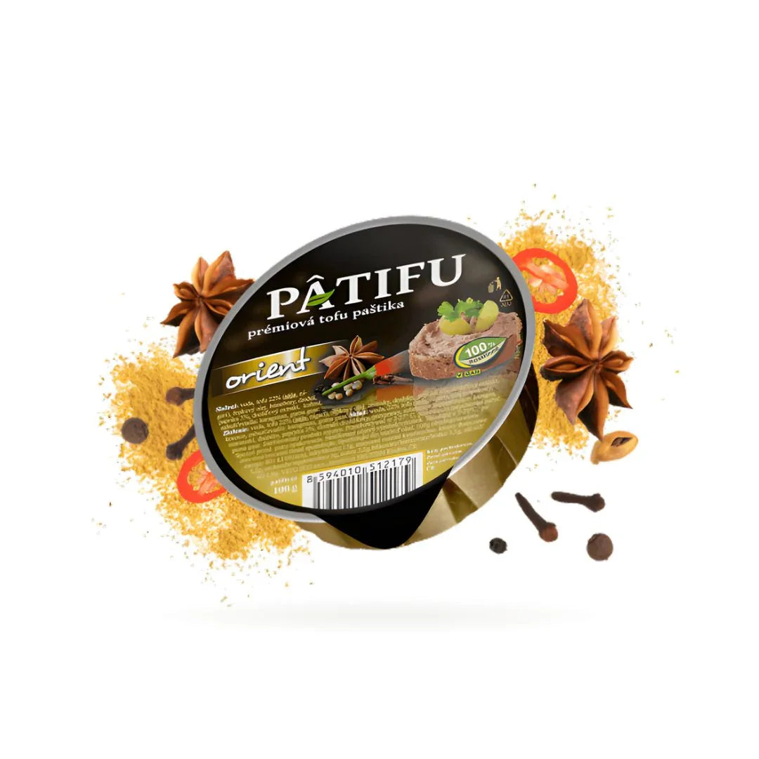 Patifu premium tofu spread Orient flavor with spices, plant-based vegan food UAE