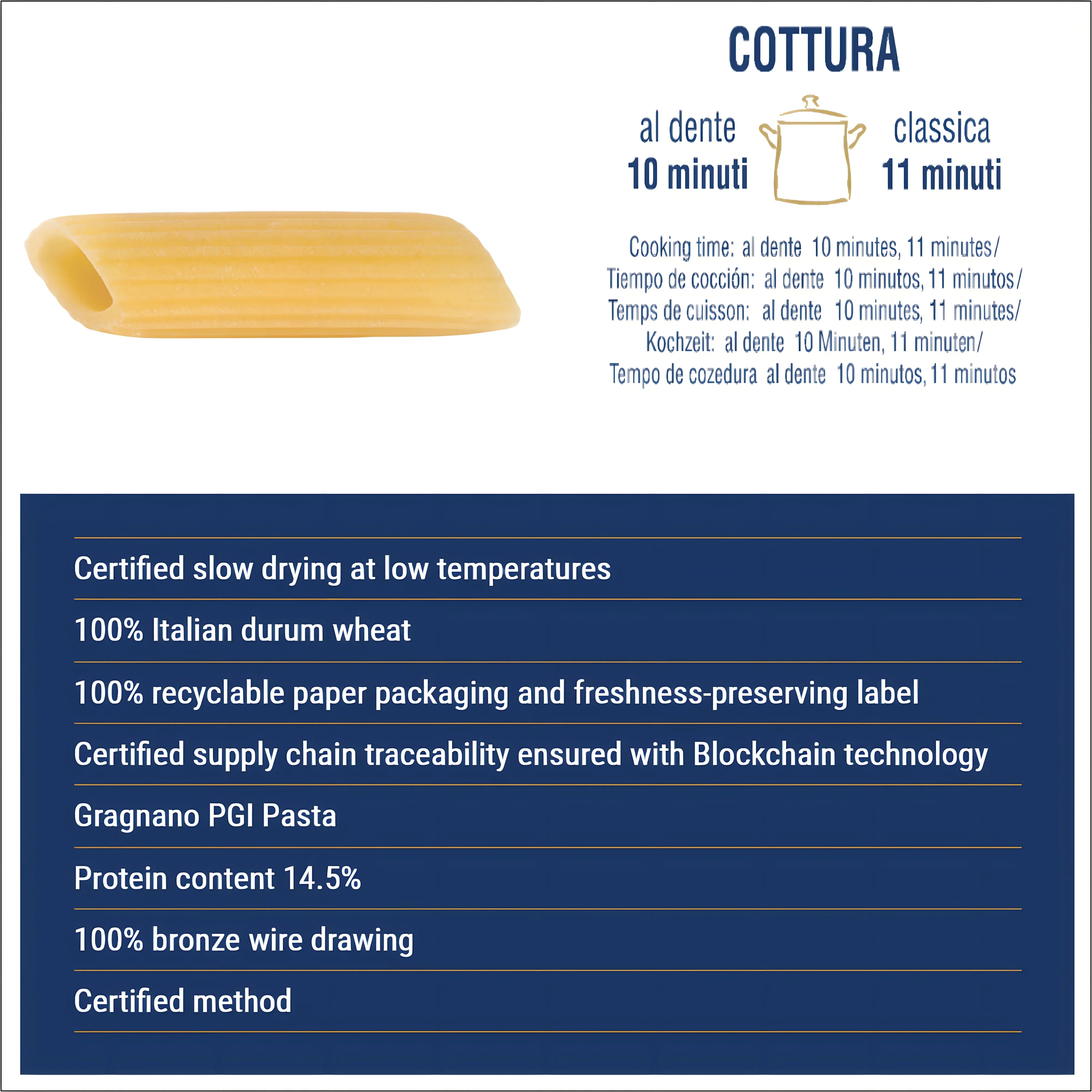 Liguori Penne Rigate I.G.P Pasta 1Kg