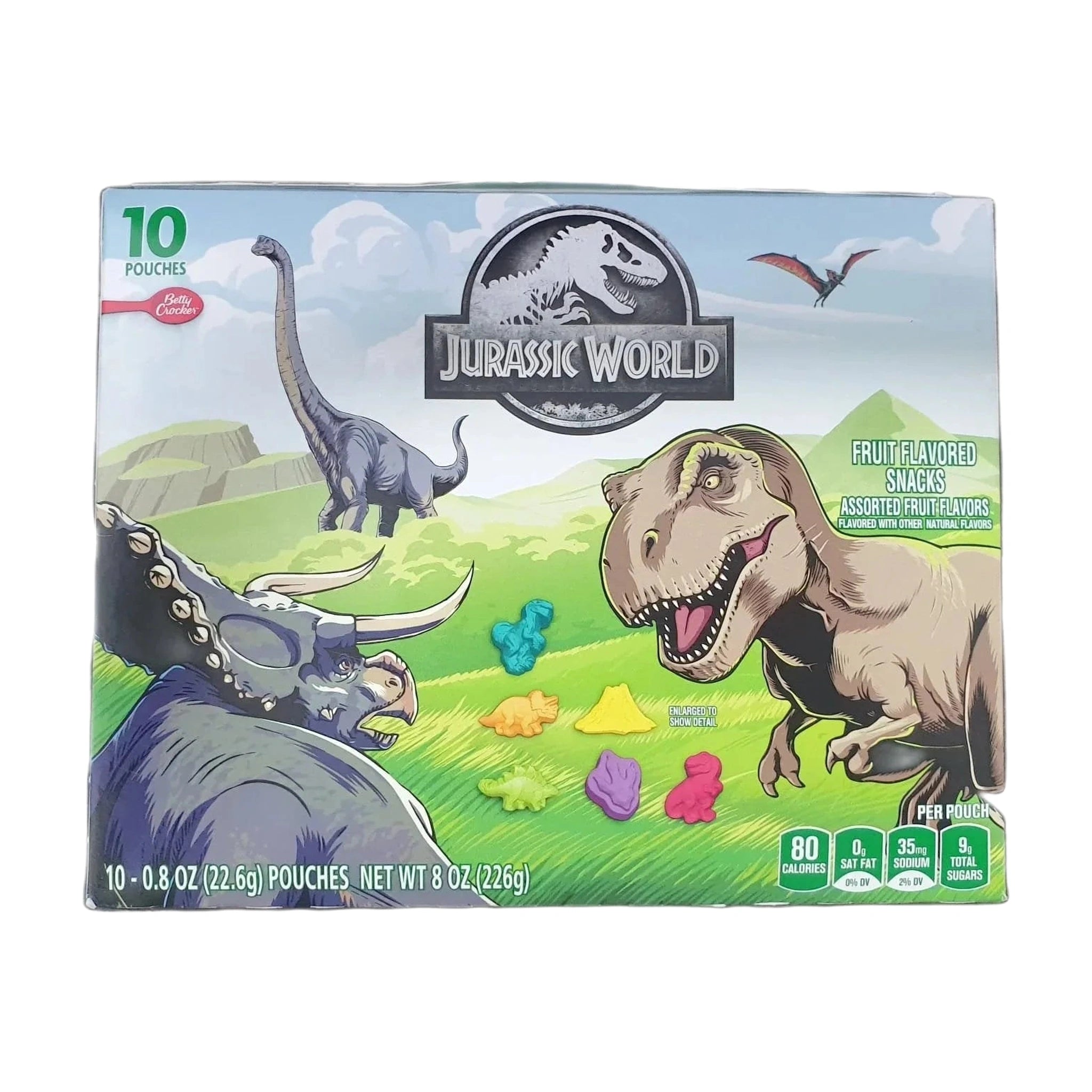 Betty Crocker Jurassk World Fruit Snacks Assorted Fruit 8 Oz ( 10 Pooches)