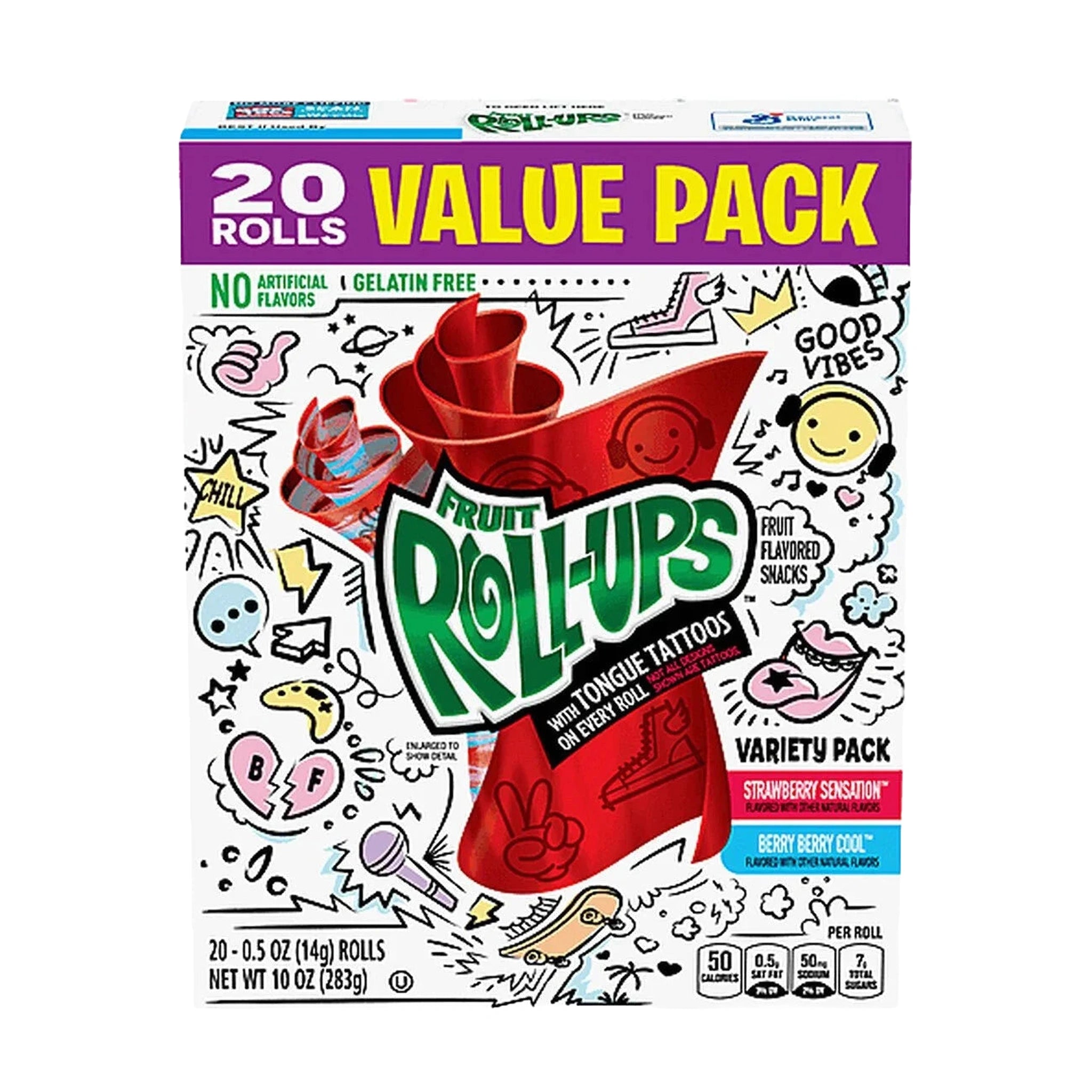 Betty Crocker Fruit Rollups Strawberry/Berry Berry Cool 20Ct 10 Oz
