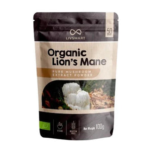 Livsmart Organic Lions Mane 100g | Welaza