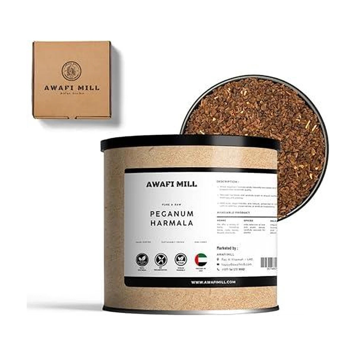 AWAFI MILL Peganum Harmala Seeds| Syrian rue - 100 g | 3.5 Oz | Welaza