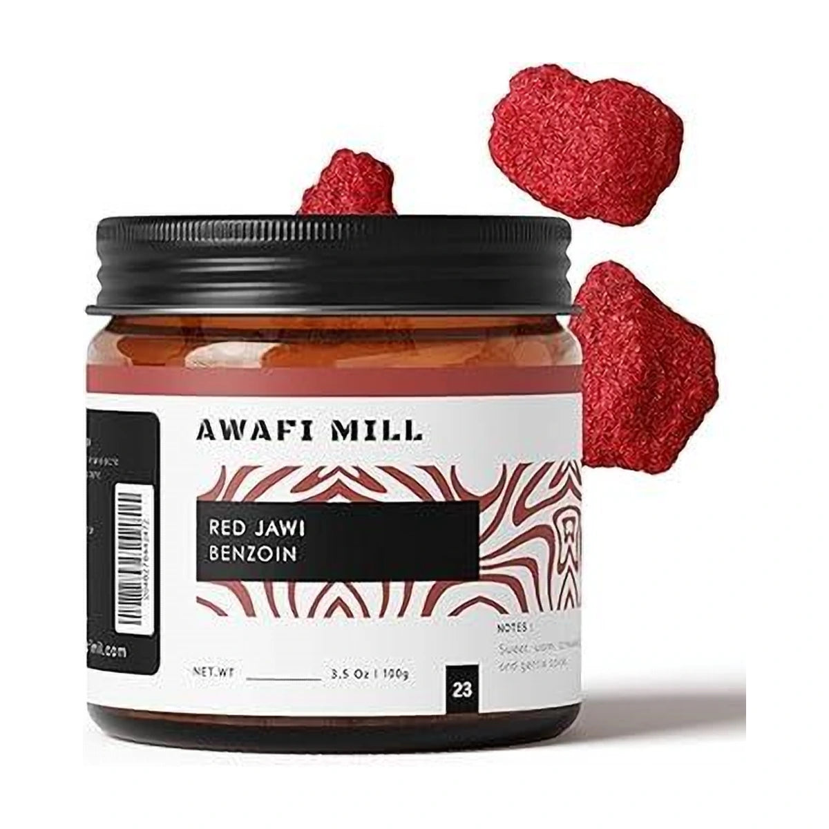 AWAFI MILL Red Jawi Incense | Red Jawi Benzoin - 100 g | 3.5 Oz | Welaza