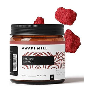 AWAFI MILL Red Jawi Incense | Red Jawi Benzoin - 100 g | 3.5 Oz | Welaza