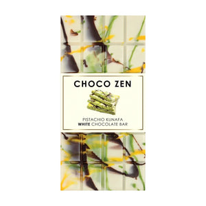 Choco Zen Pistachio Kunafa White Dubai Chocolate Bar - 100g
