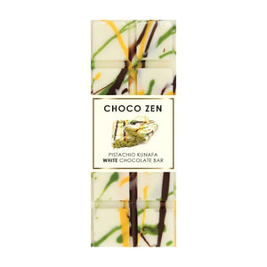 Choco Zen Pistachio Kunafa White Dubai Chocolate Bar - 100g