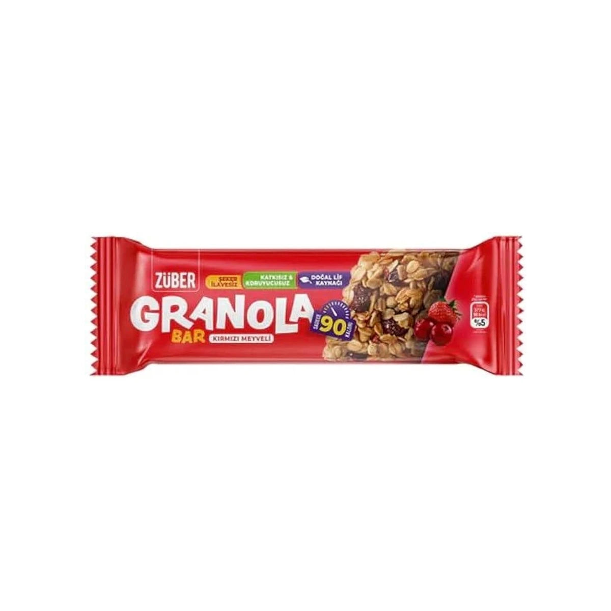 ZÜBER Granola Bar Red Fruits 25g