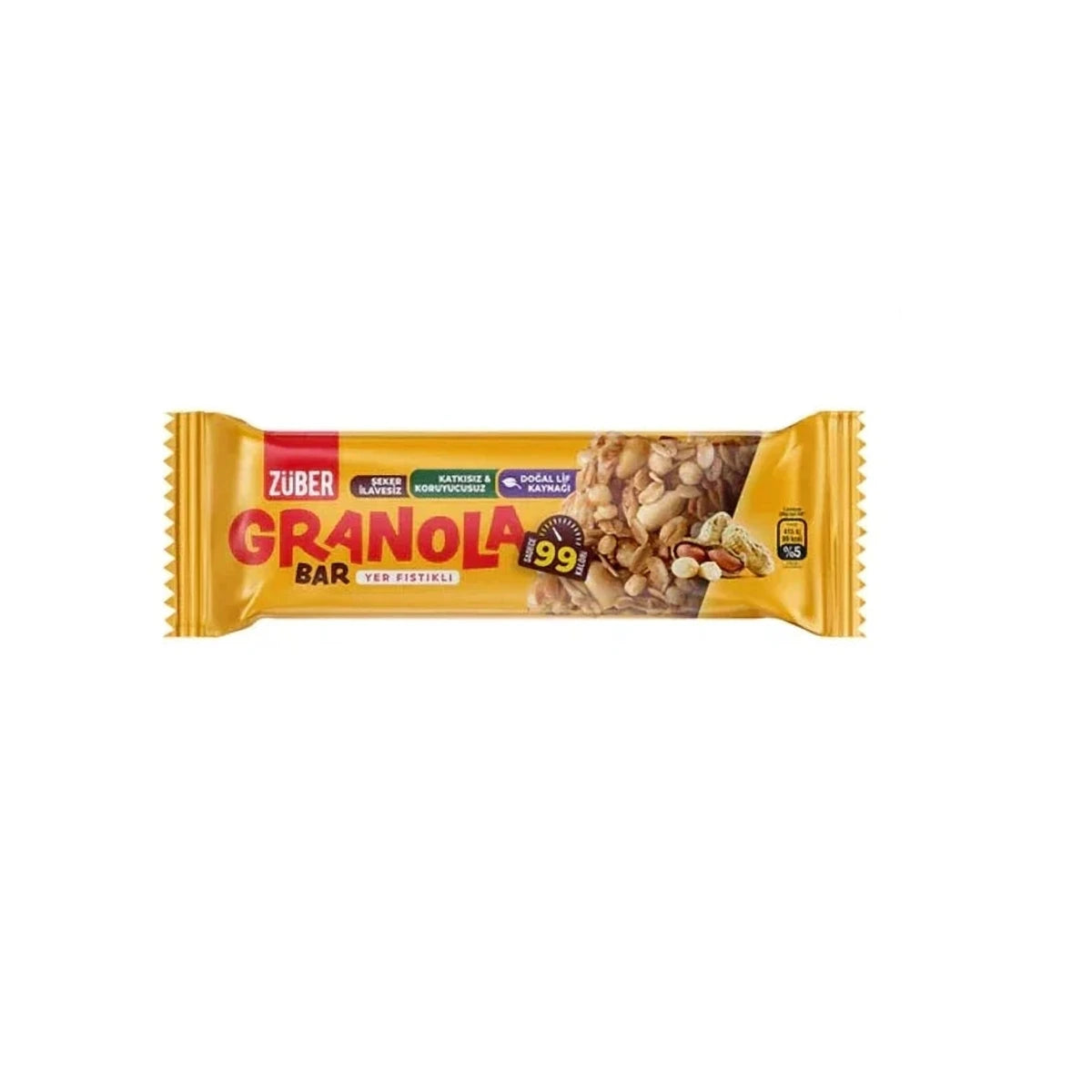 ZÜBER Granola Bar Peanut 25g