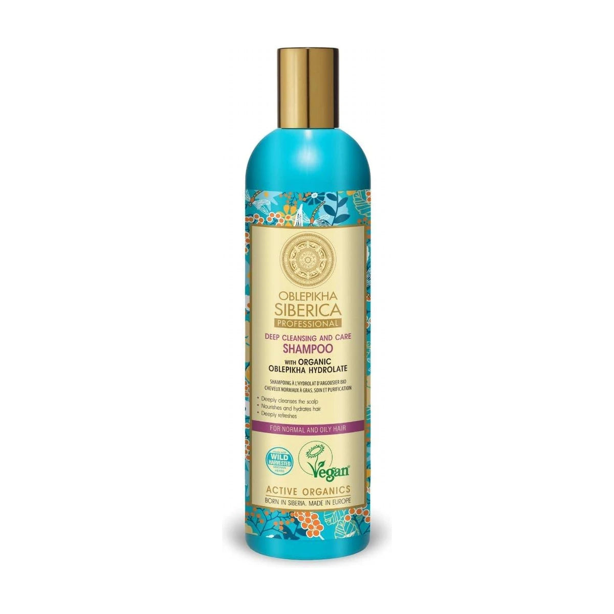 NS Shampoo Organic Oblepikha Hydrolate For Normal And Oily Hair 400 ml | Welaza