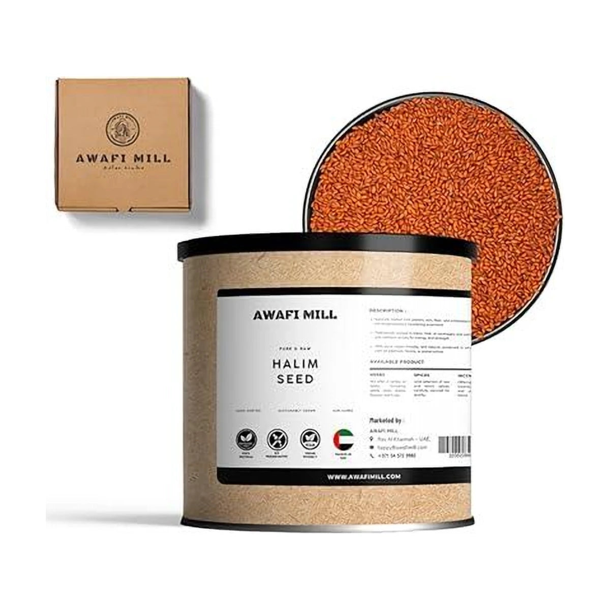 AWAFI MILL Halim Seed Garden Cress Aliv - 100 g | 3.5 Oz | Welaza