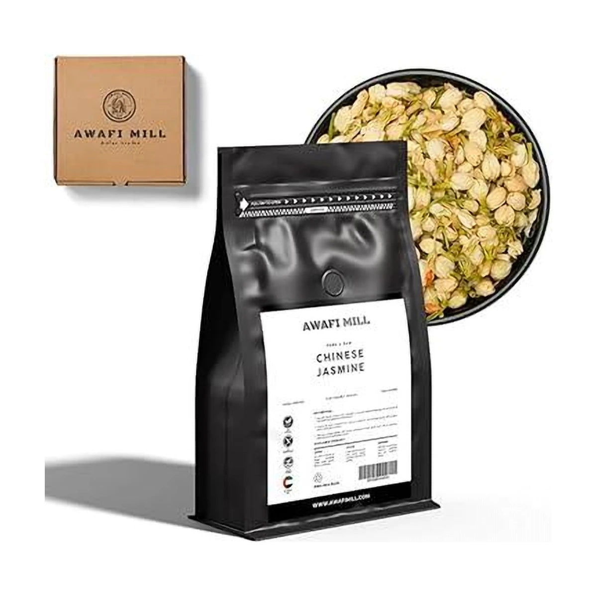 AWAFI MILL Dried Chinese Jasmine - 100 g | 3.5 Oz | Welaza