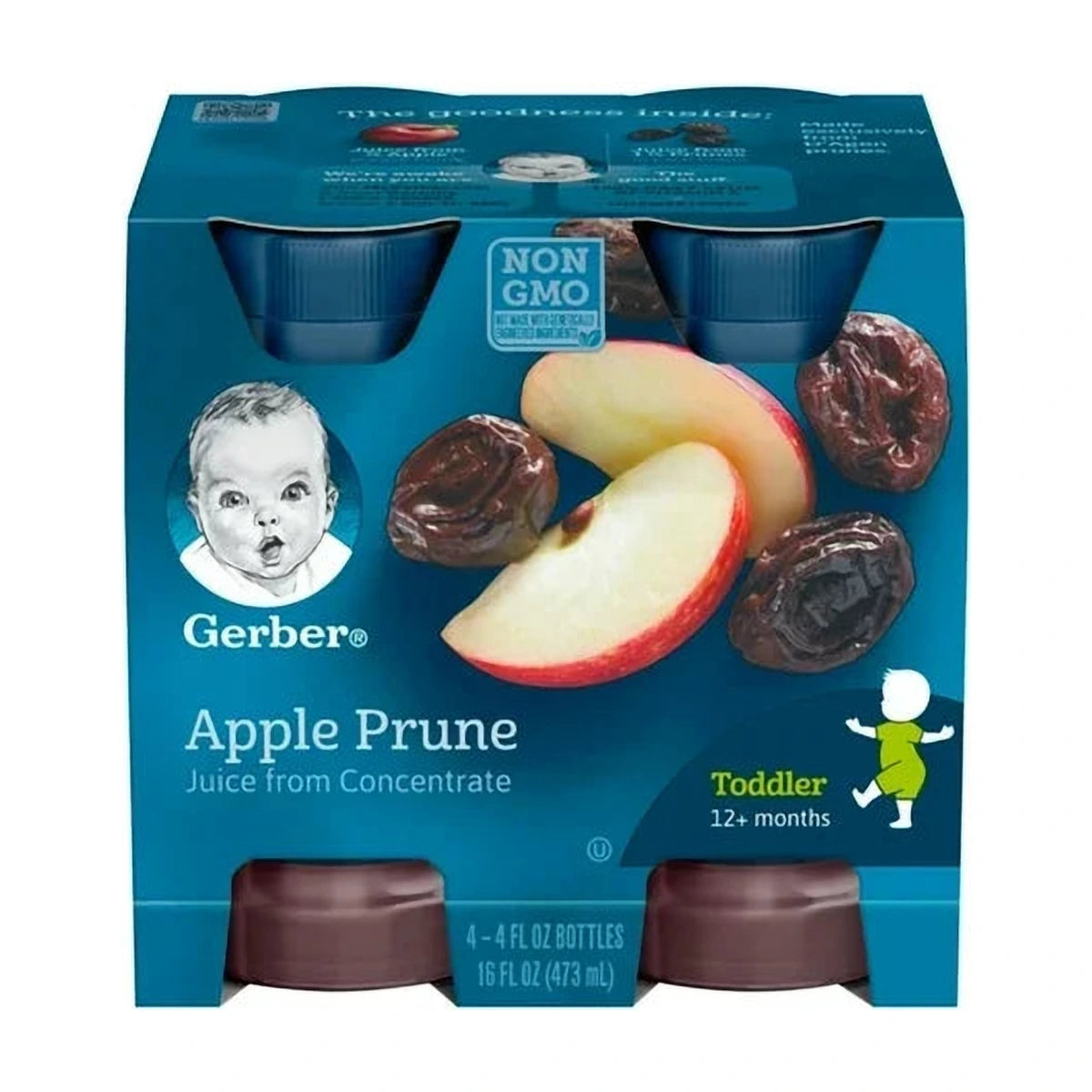 Gerber Juice Apple Prune 4oz | Welaza