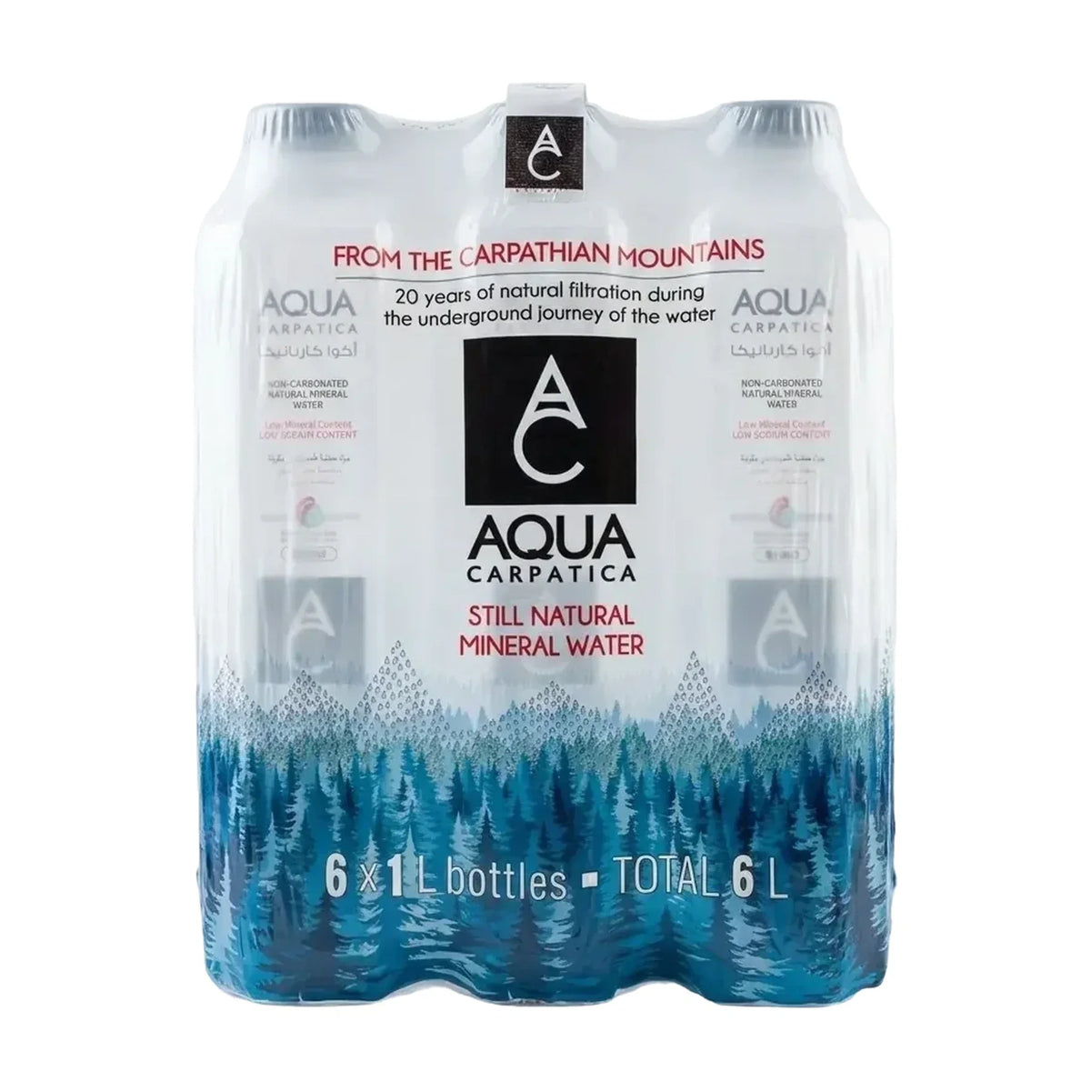 Aqua Carpatica Still Mineral Water, PET Bottle Cases - 1L 6x 1L