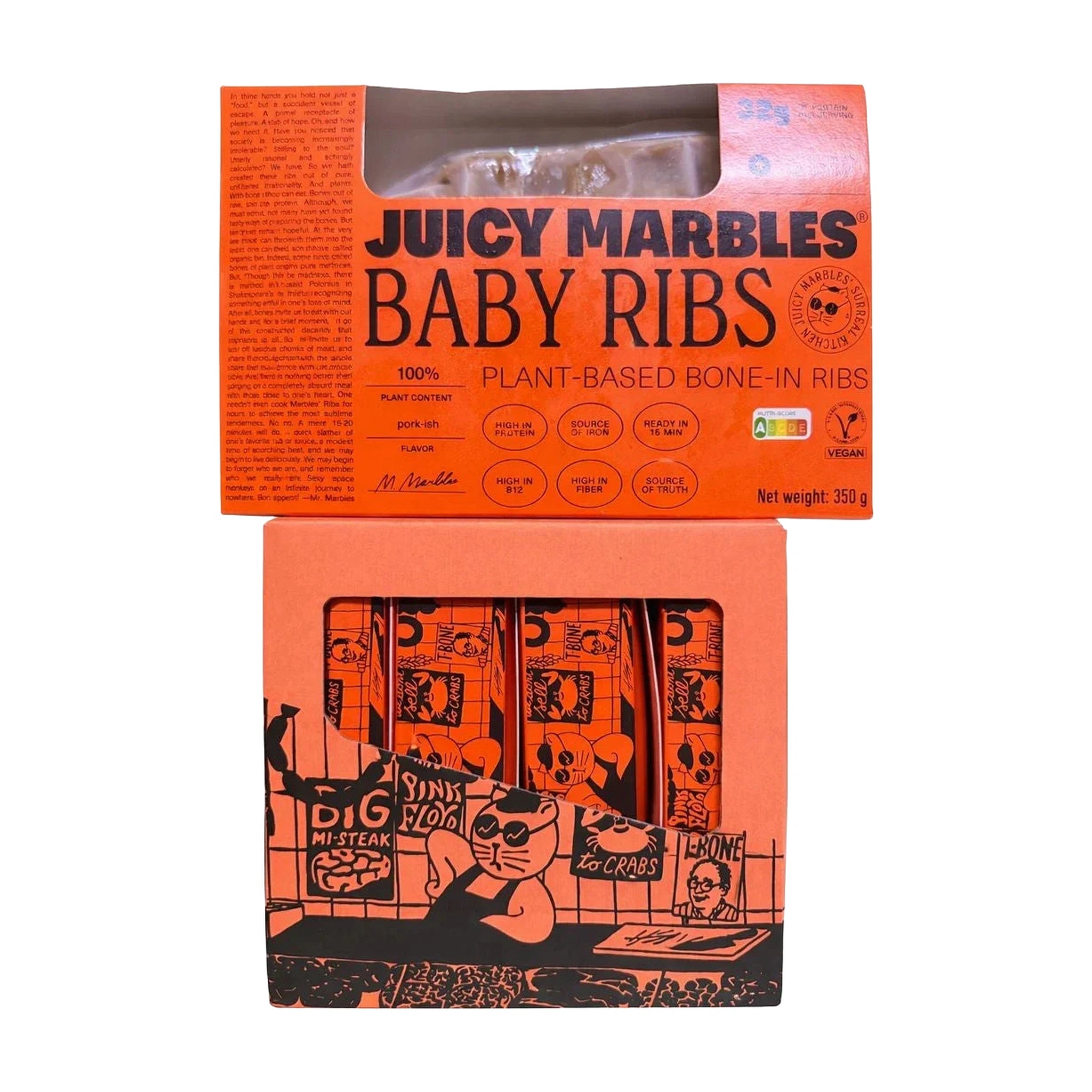 Juicy Marbles Plant-Based Vegan Baby Ribs