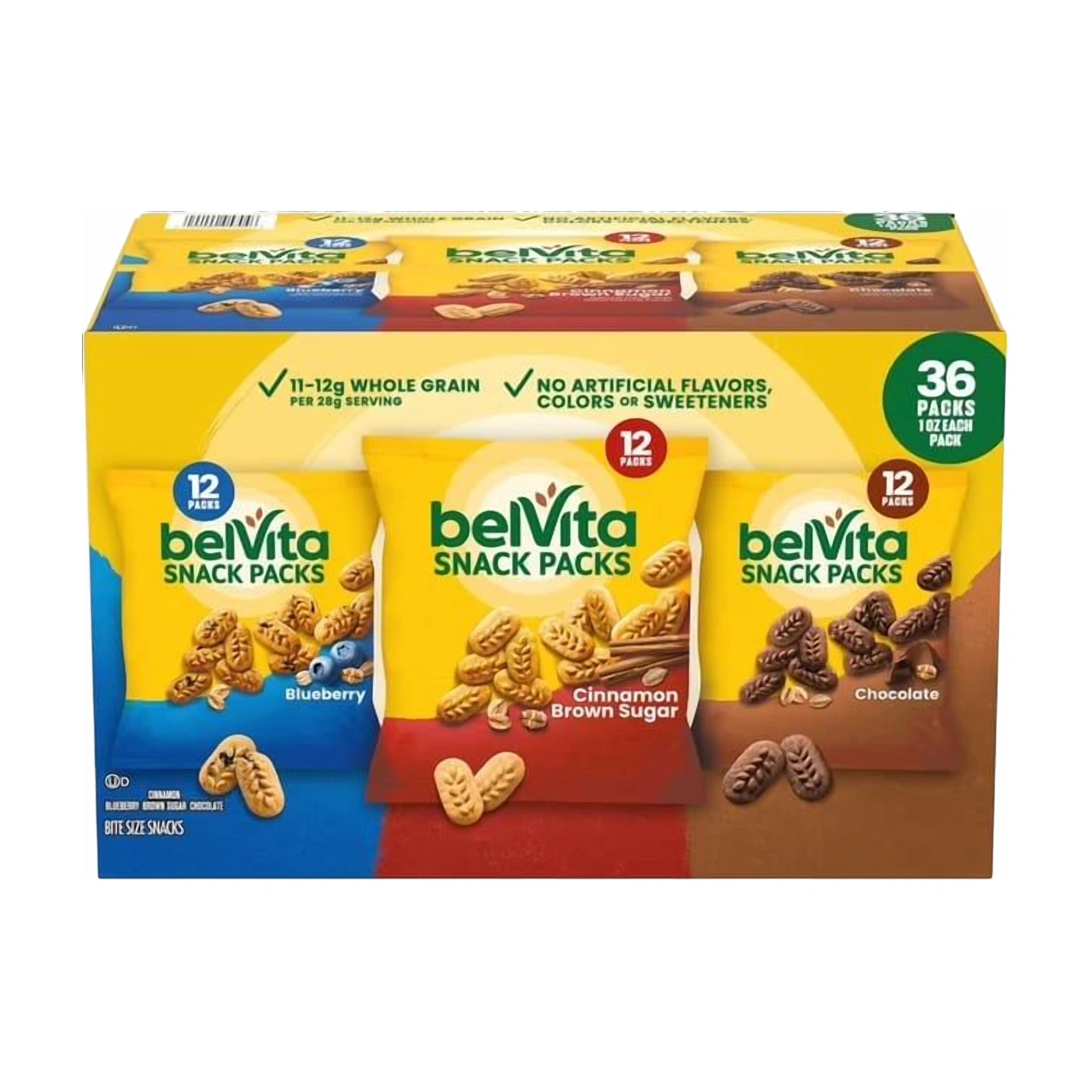 Belvita Bites Breakfast Biscuits, Variety Pack 1kg (36pk)