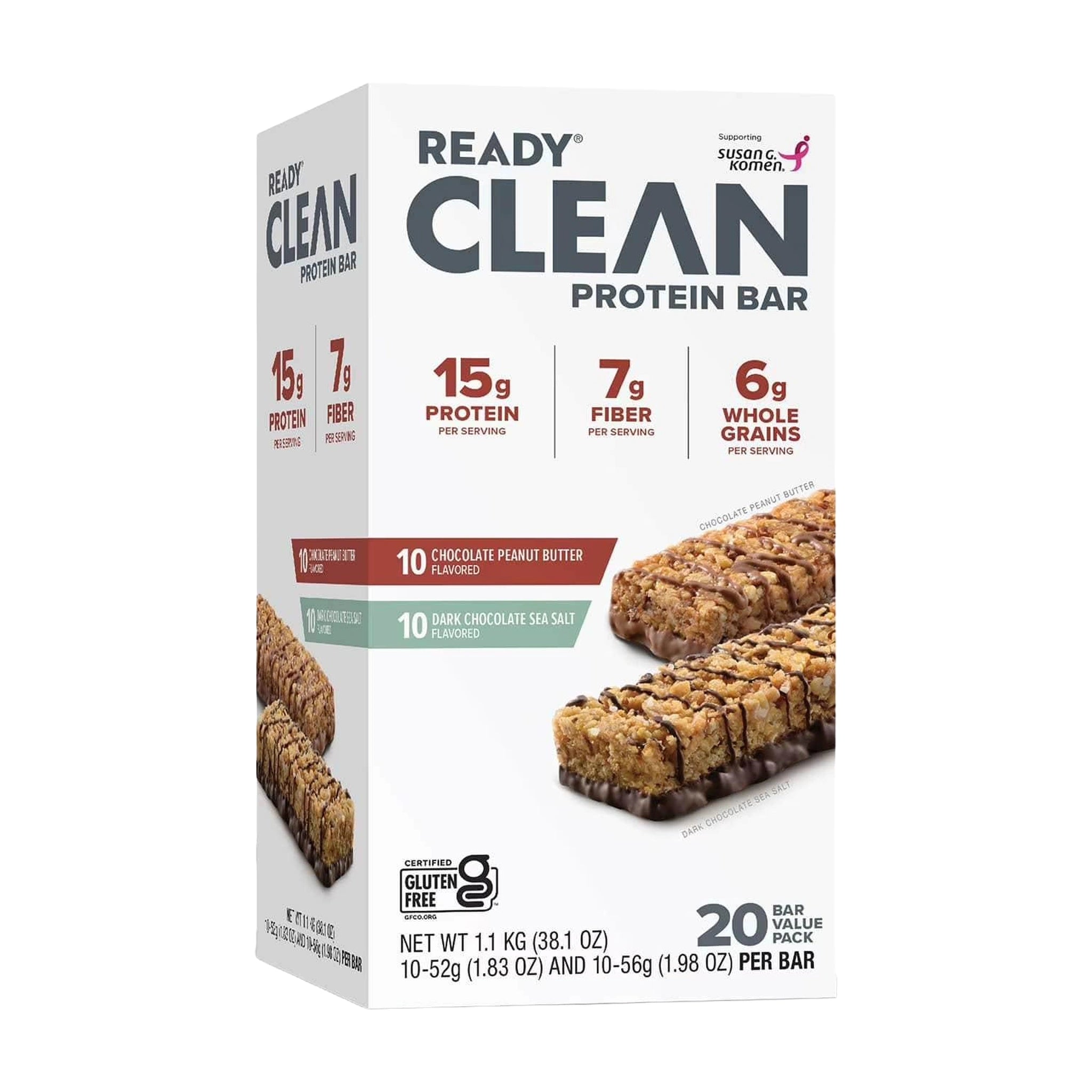 Ready Protein Bar, Variety Pack - 1.1 Kg (20 pk)