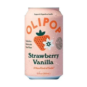 Olipop Strawberry Vanilla Soda Can 355ml | Welaza