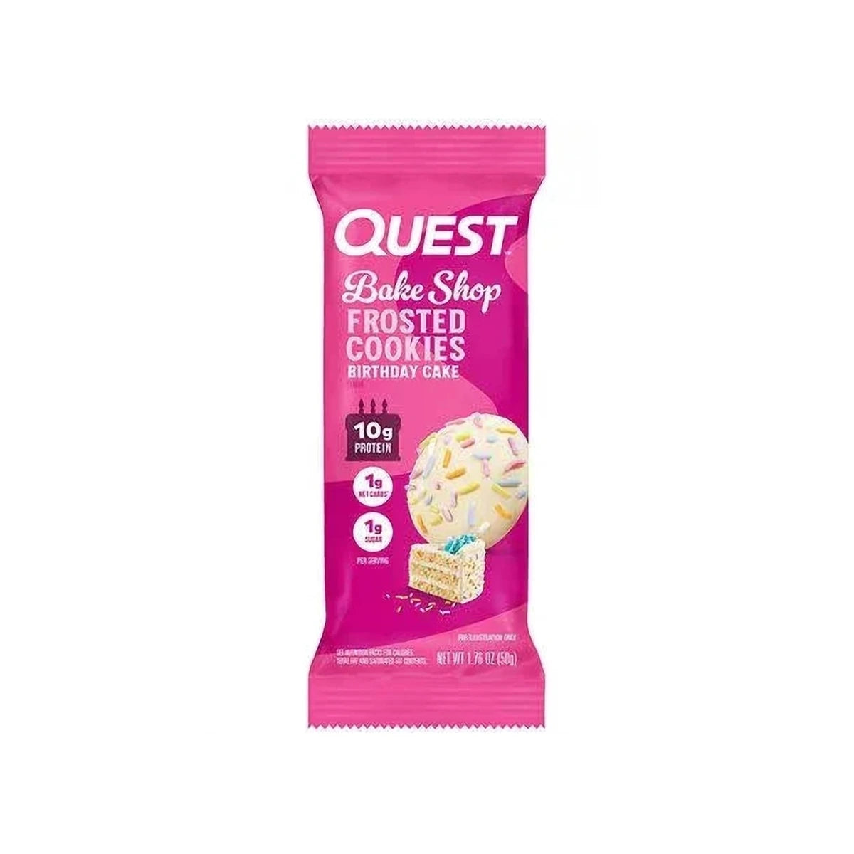 Quest Bake Shop Frosted Cookies بنكهة كعكة عيد الميلاد 50 جم