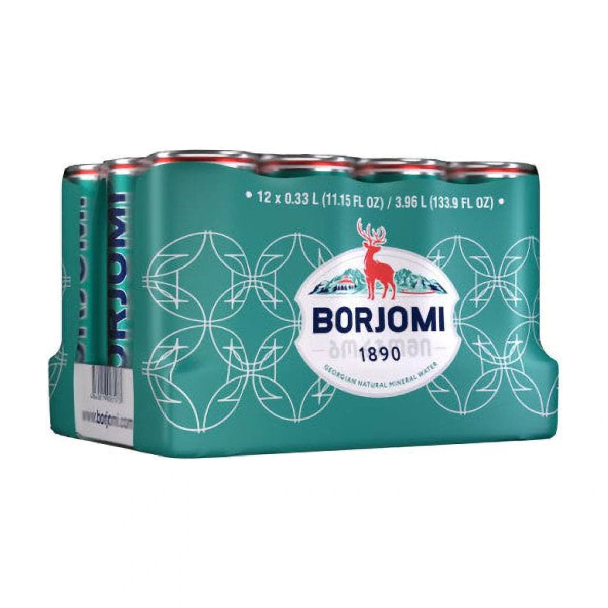 Borjomi Sparkling Natural Mineral Water Can 330ml x 12 | Welaza
