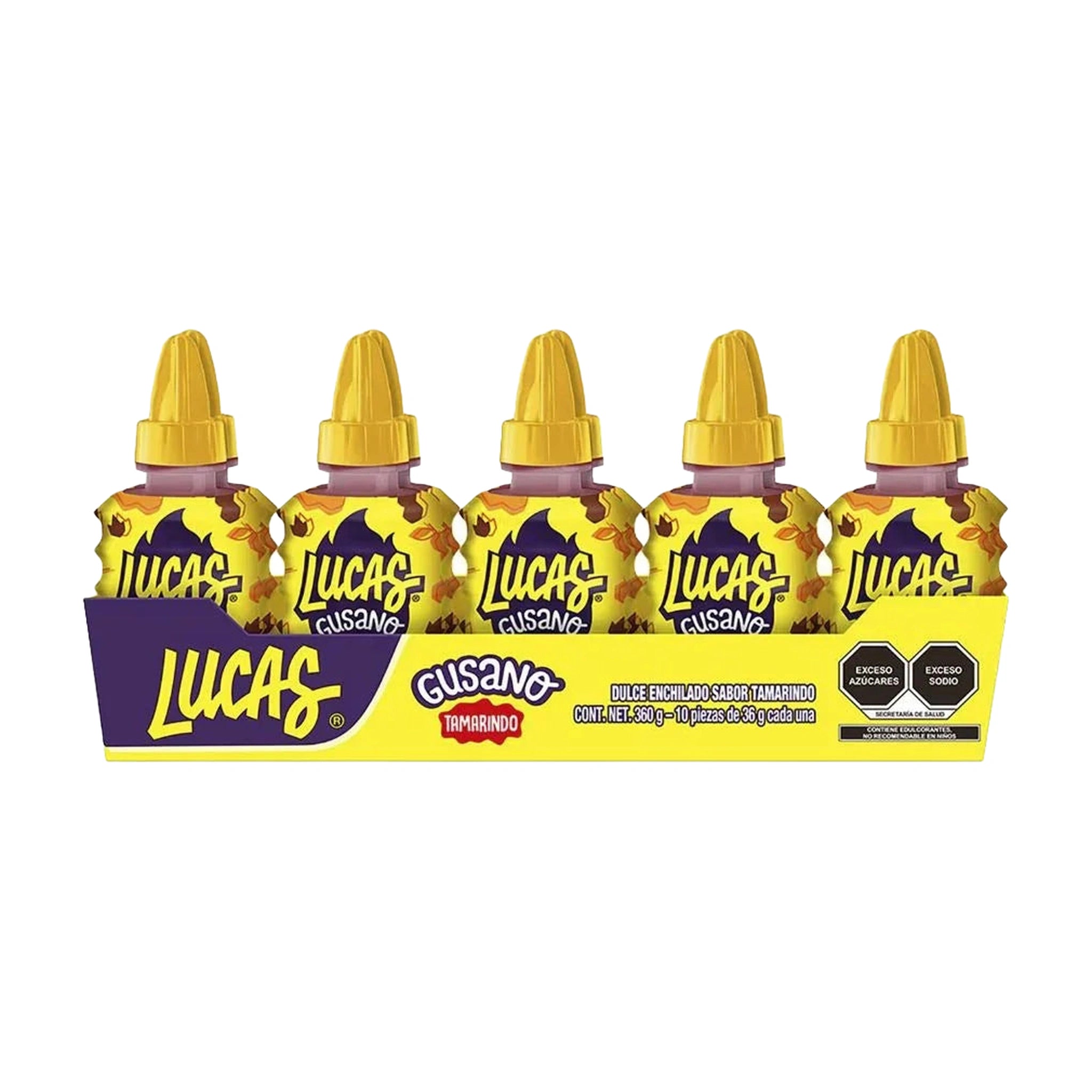 Lucas Gusano Tamarind 36g - 10Pc