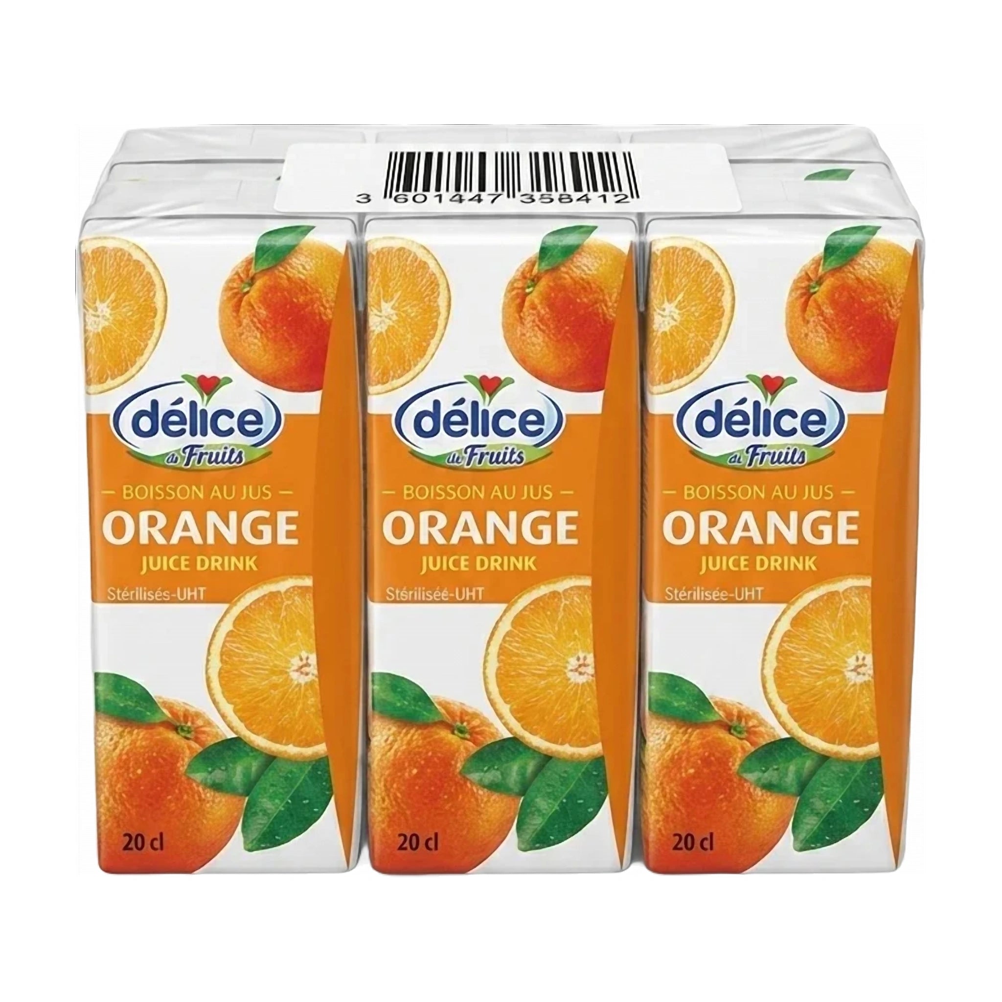 Delice Orange Juice 20cl - Pack of 6