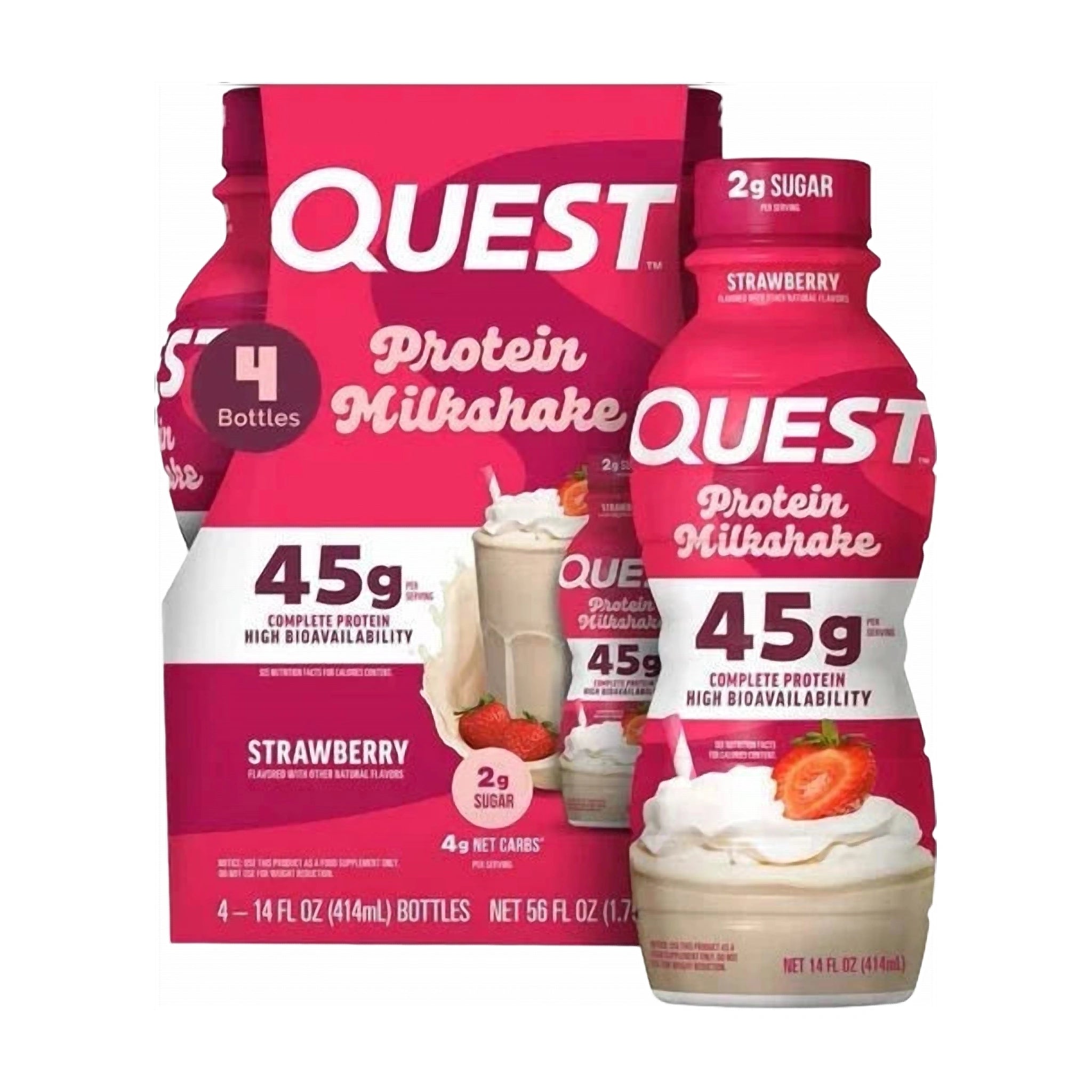 Quest Protein Strawberry Milkshake