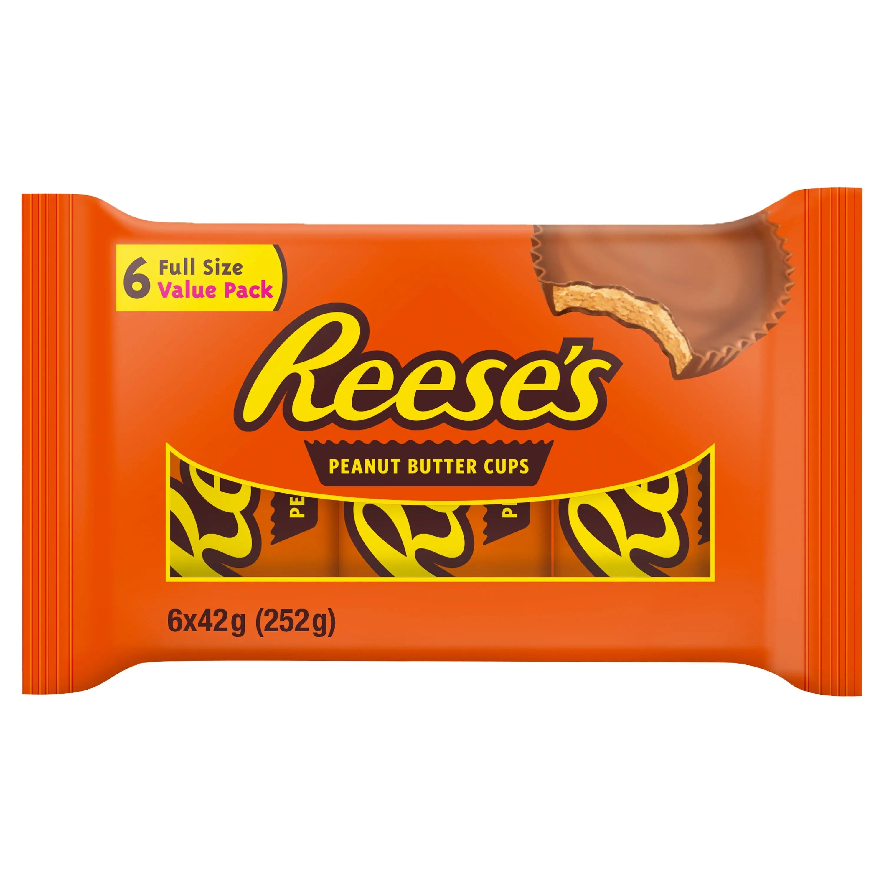 Reese's Chocolate Peanut Butter Cups 6 Pack 255 gr