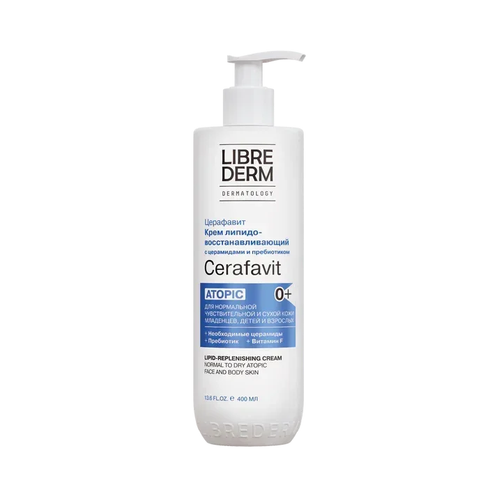Librederm Moisturizing Cream For Body & Face With Ceramides And Vitamin F, Dermatologist Tested 400ml