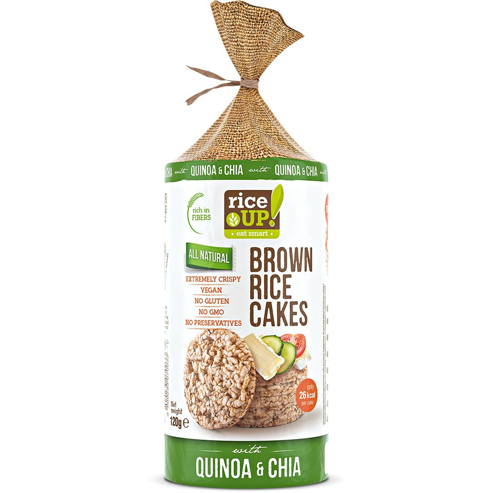 Rice Up  Whole Grain Rice Cakes Chia & Quinoa 120g
