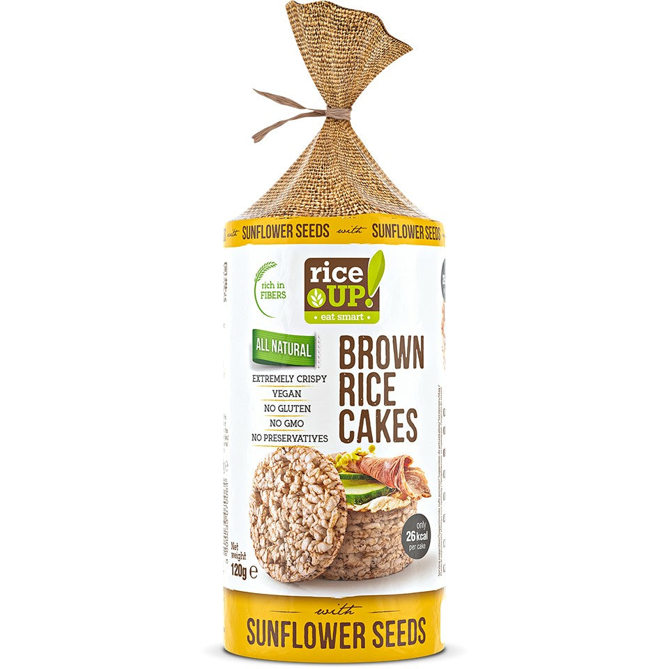 Rice Up  Whole Grain Rice Cakes Sunflower Seeds 120g