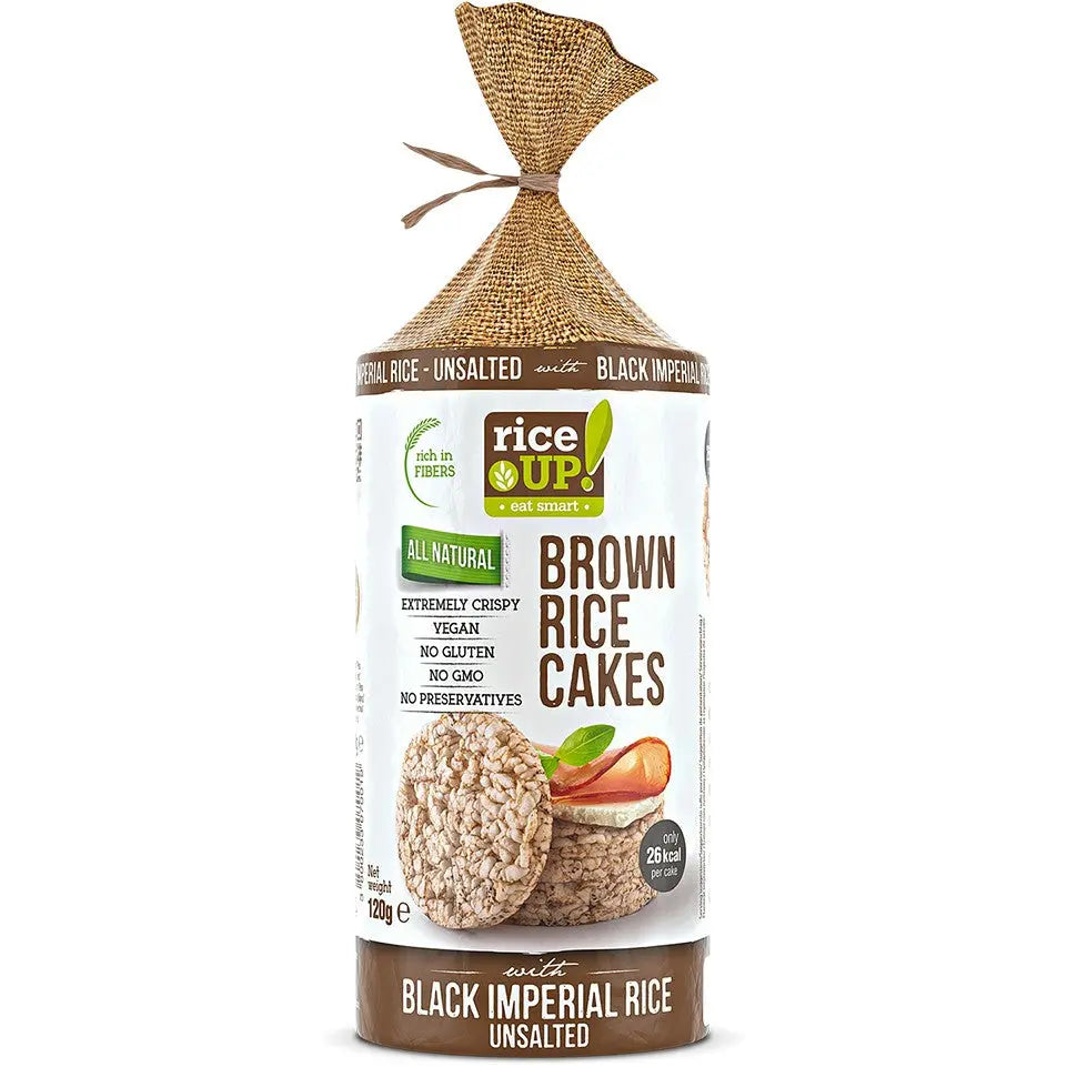 Rice Up  Whole Grain Rice Cakes Unsalted With Black Imperal Rice 120g