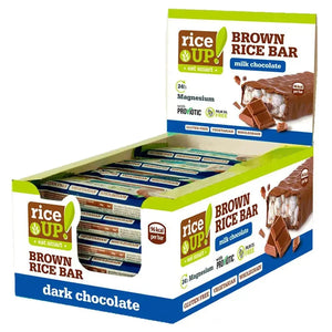 Rice Up Milk Chocolate Rice Bars, 20 x 18 g