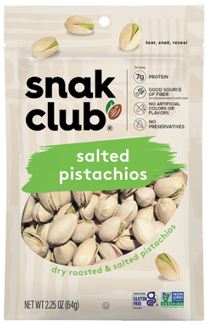 Snak Club Roasted Salted Pistachios 64g