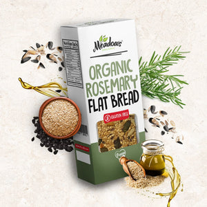 Meadows Organic Rosemary Flat Bread 140g