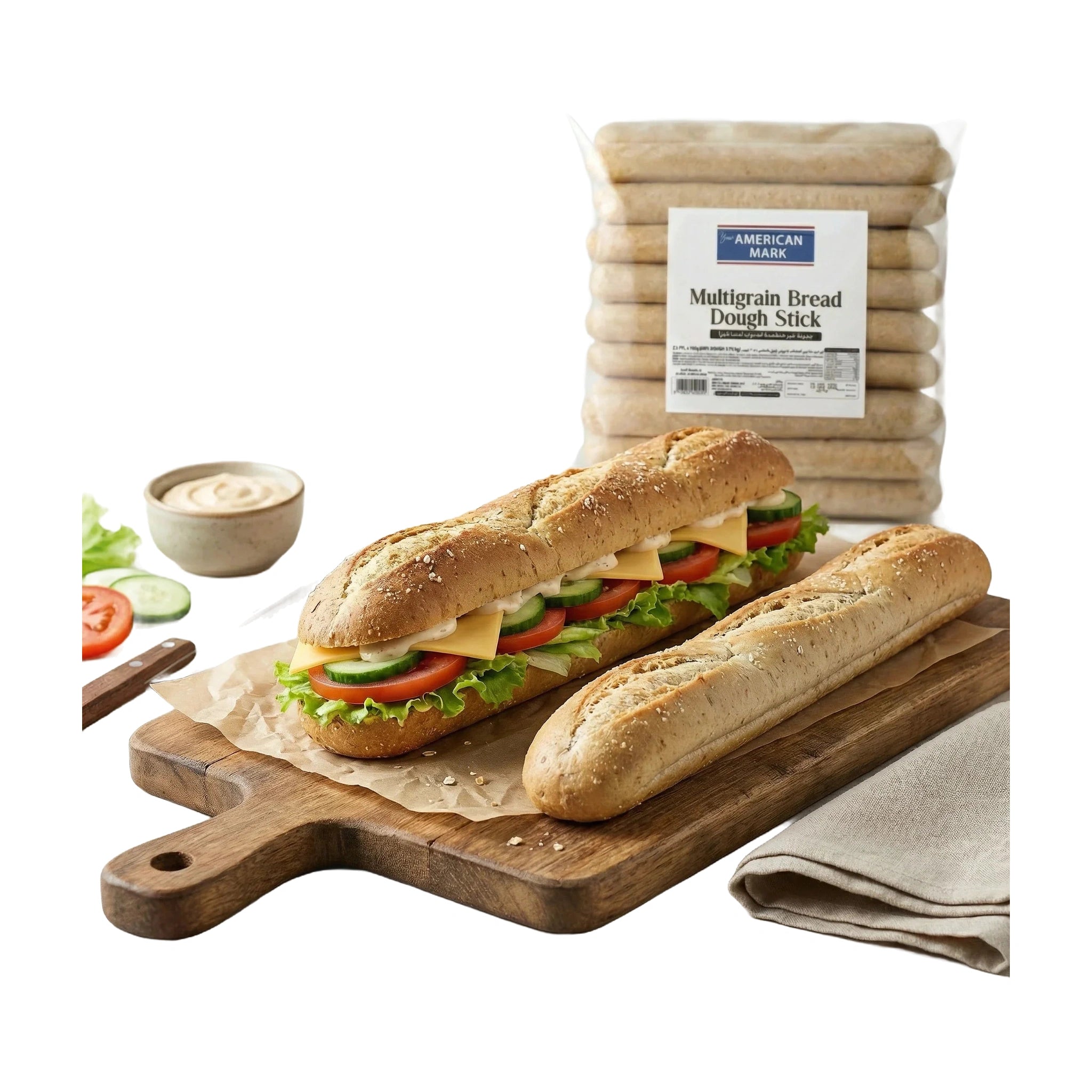 Multigrain Bread Dough Stick – 21 pcs (3.78 kg) | American Mark
