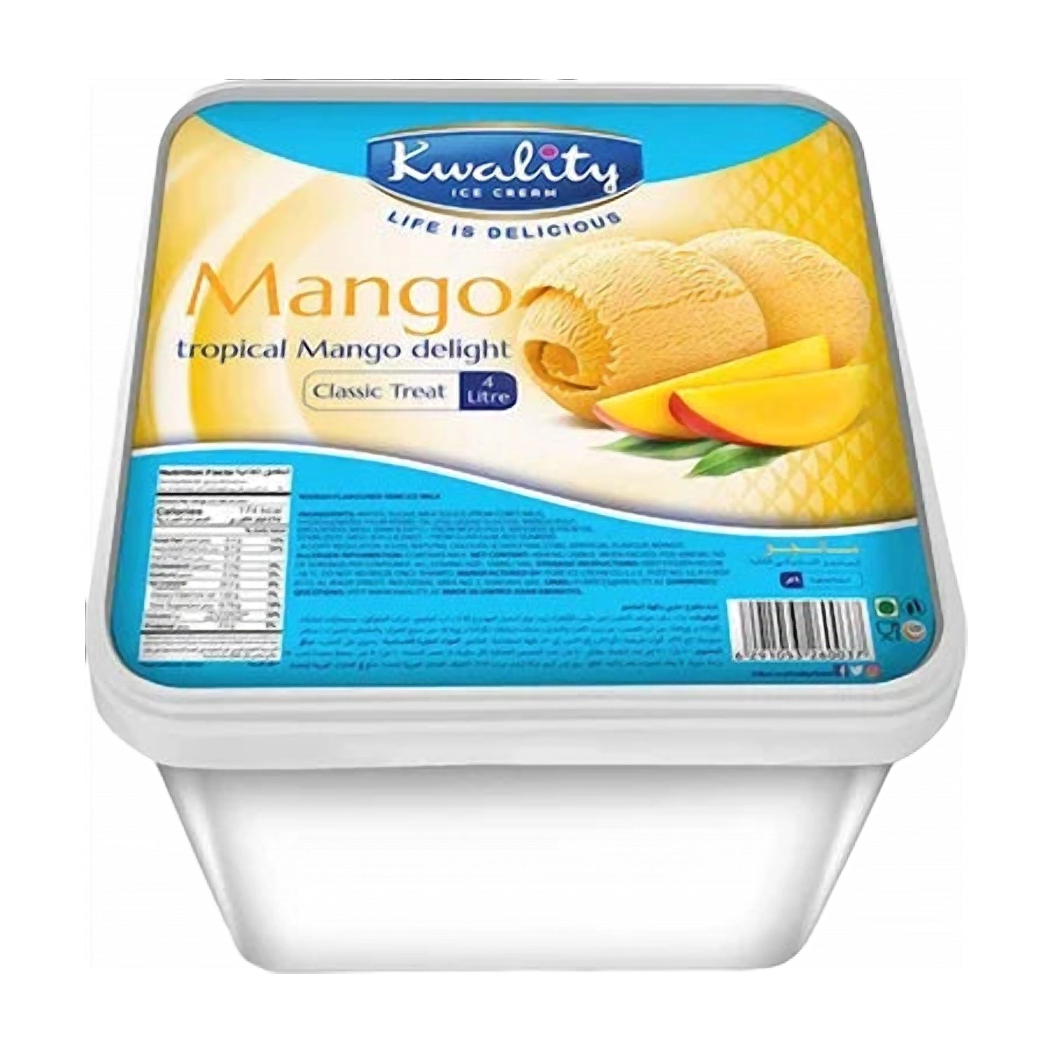 Mango Ice Cream 4L | Kwality