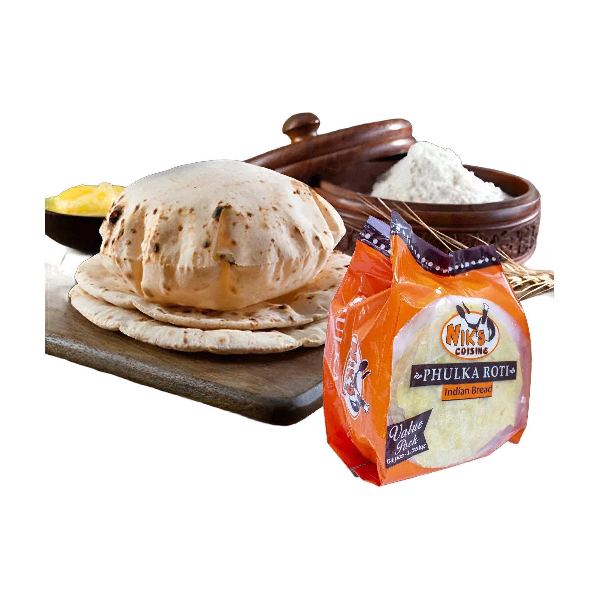 Phulka Roti 1.35kg (54 pcs)