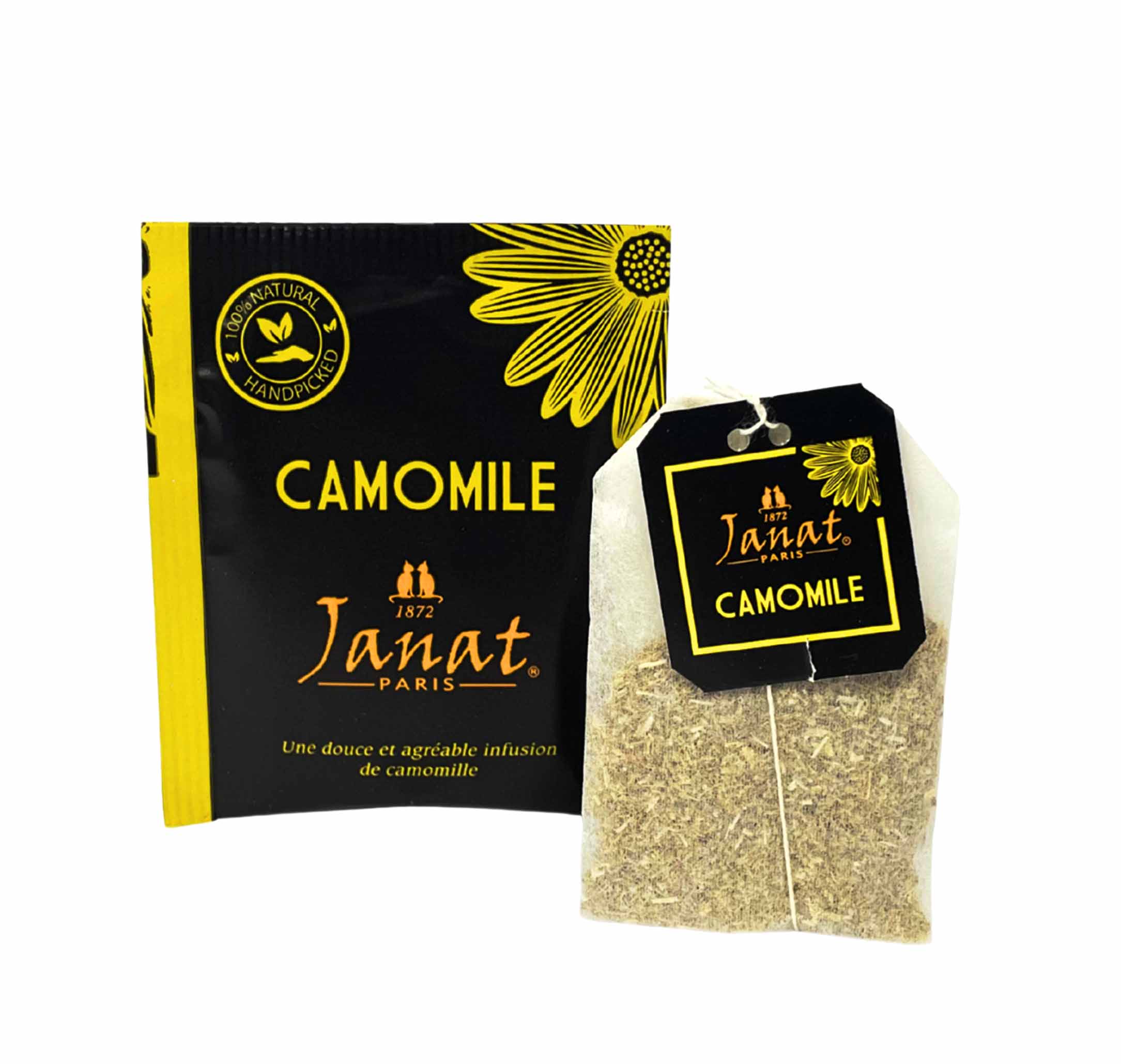 Janat Professional Series Ziplock Camomile 100 Tea Bags