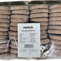 Switch 100% Vegan Burger Patties, 5.52kg, GMO-free, Cholesterol-free, Soy-free, Gluten-free, Dairy-free, Halal (Frozen)