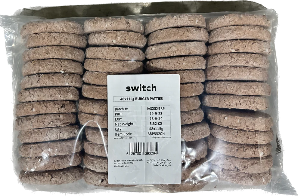 Switch 100% Vegan Burger Patties